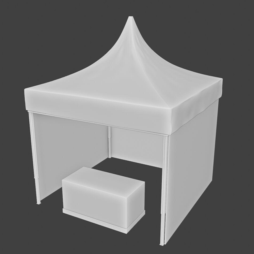 Tent Event 2 Low-poly 3D model_8
