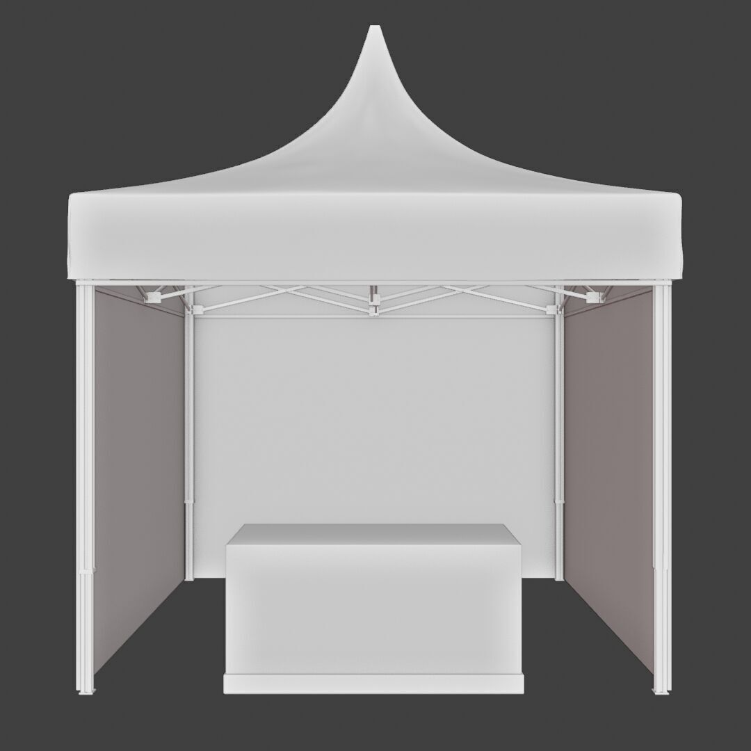 Tent Event 2 Low-poly 3D model_6