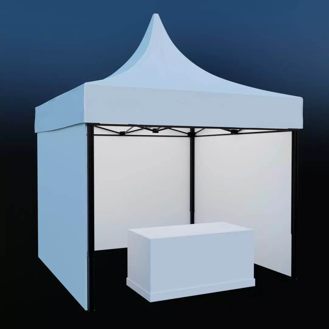 Tent Event 2 Low-poly 3D model_0