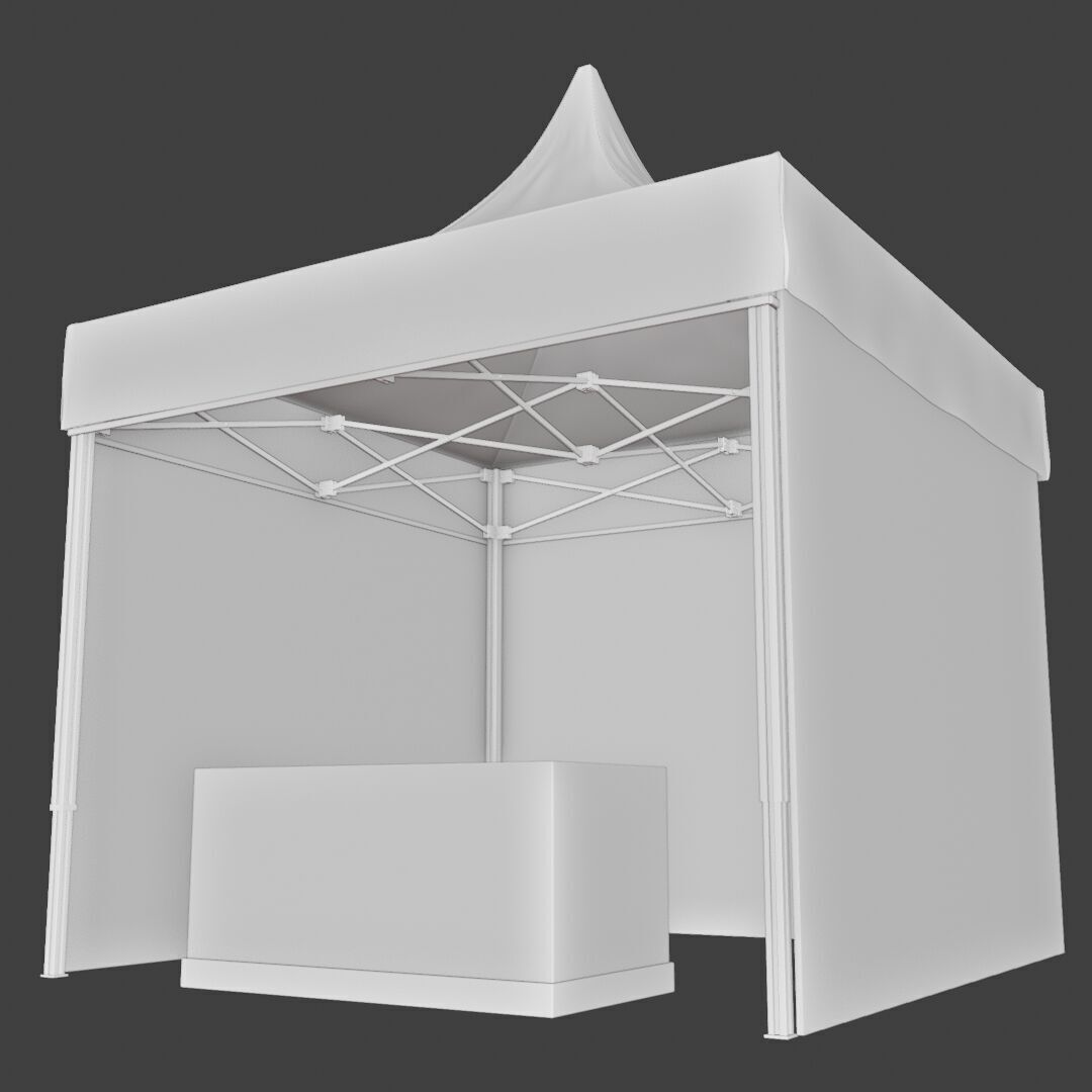Tent Event 2 Low-poly 3D model_9
