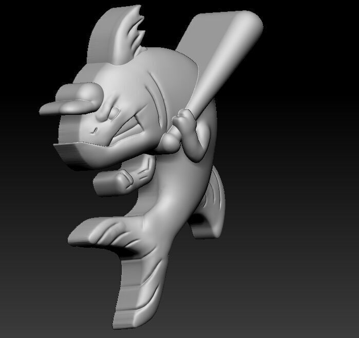 Aggressive Shark 3D Model 3D print model_8