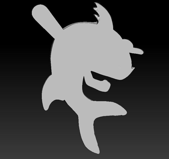 Aggressive Shark 3D Model 3D print model_12