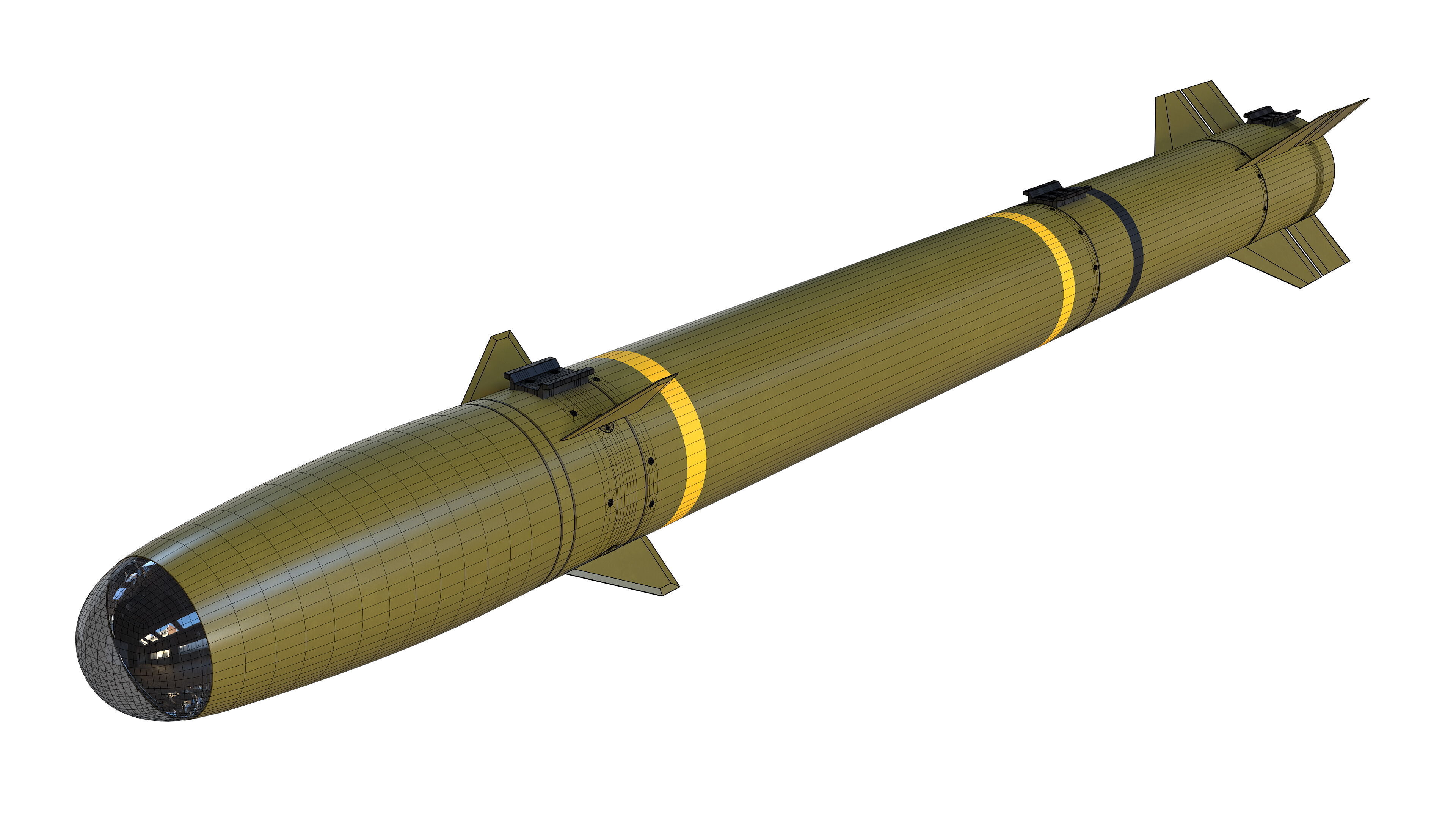 ZT-6 Mokopa Missile Low-poly 3D model_20