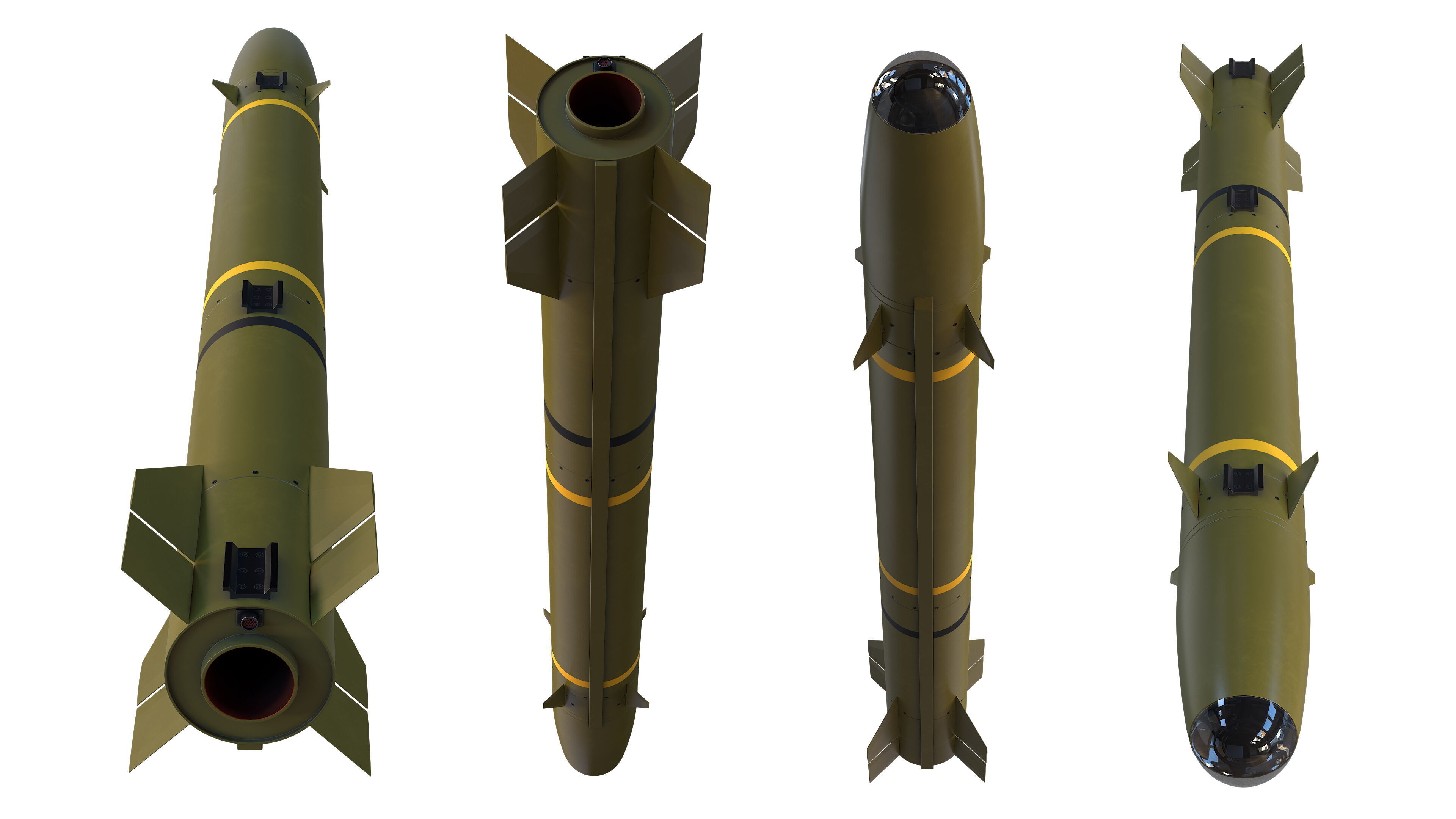 ZT-6 Mokopa Missile Low-poly 3D model_5