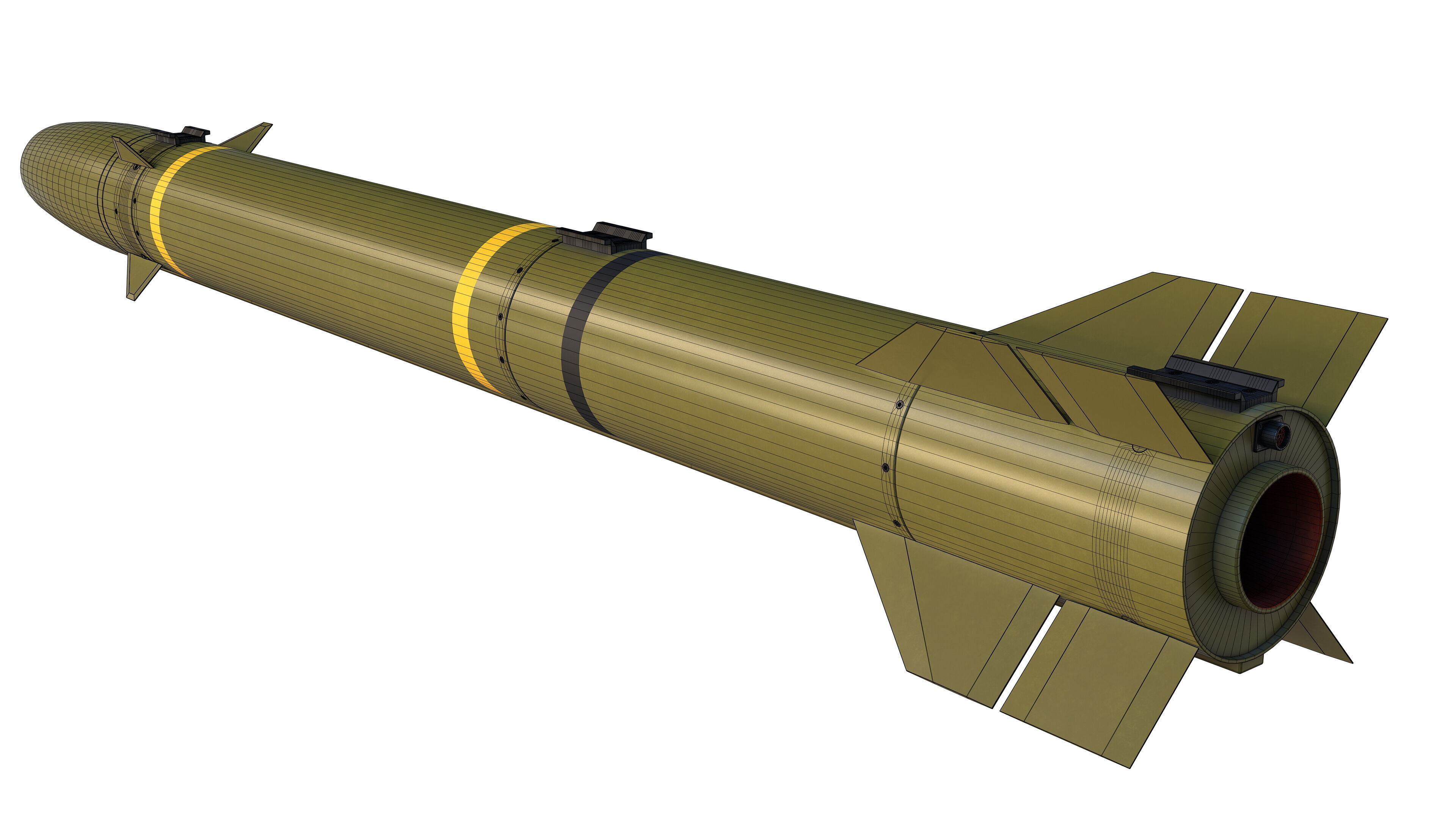 ZT-6 Mokopa Missile Low-poly 3D model_16