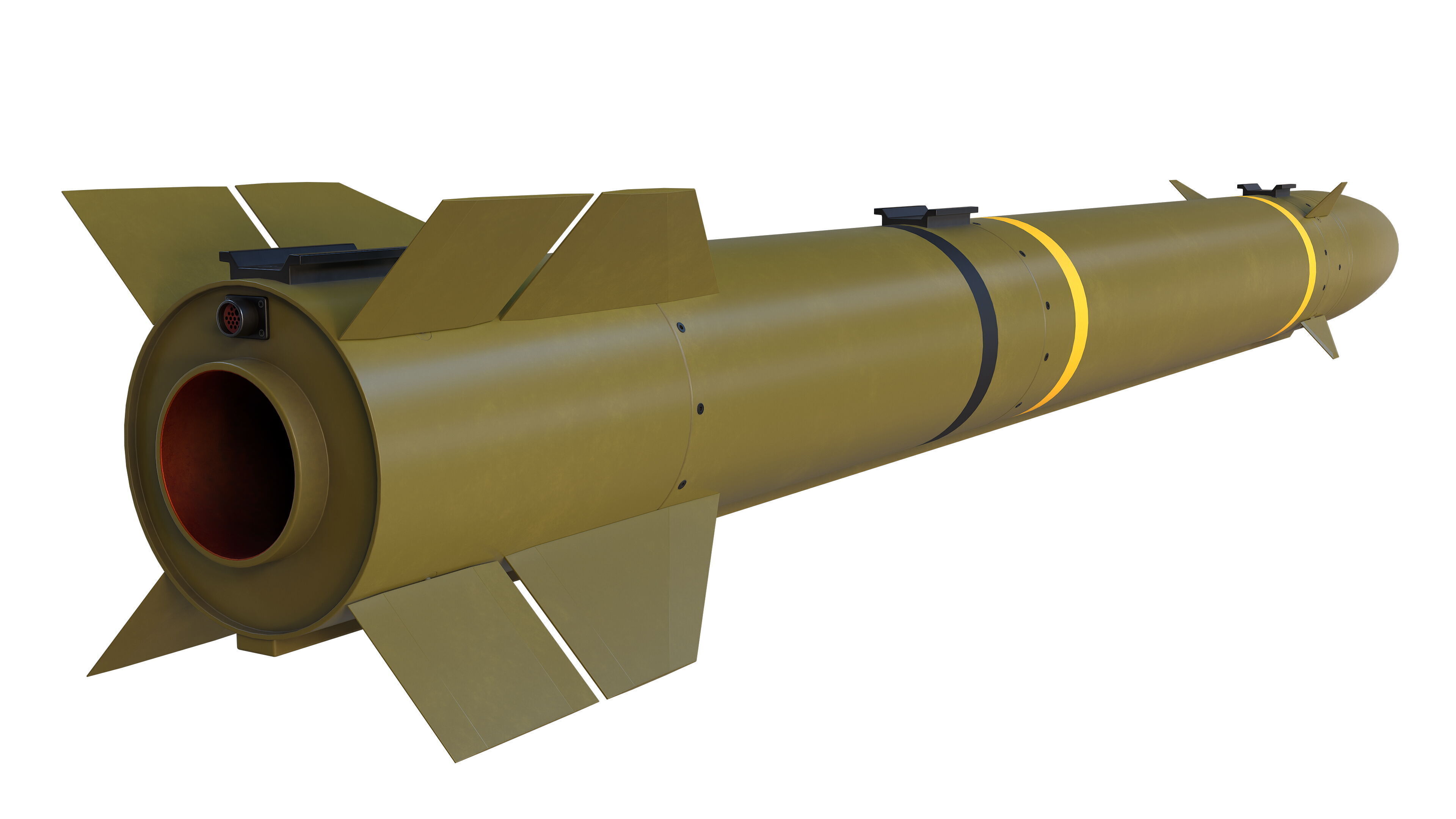 ZT-6 Mokopa Missile Low-poly 3D model_4