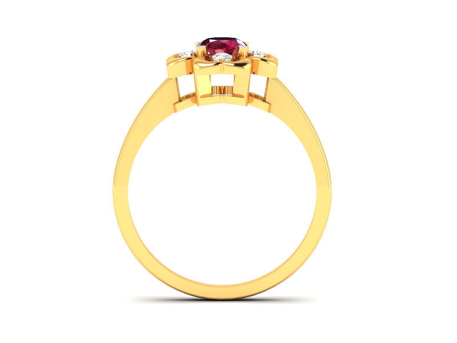 Women Ring Render 3dm STL OBJ FBX Details 3D print model_2