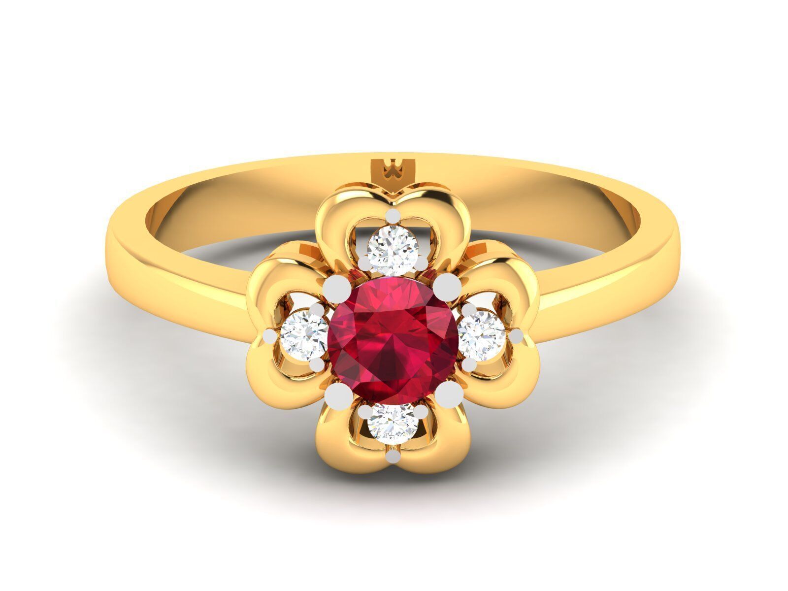 Women Ring Render 3dm STL OBJ FBX Details 3D print model_7