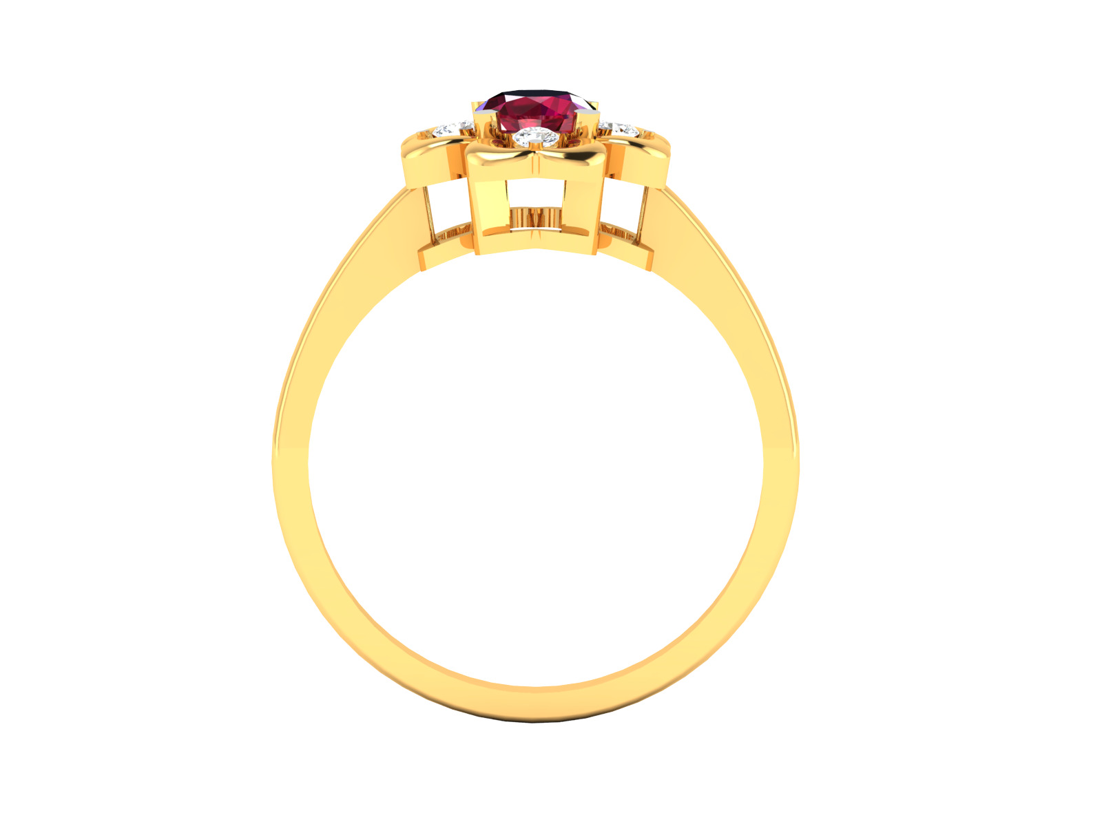 Women Ring Render 3dm STL OBJ FBX Details 3D print model_4