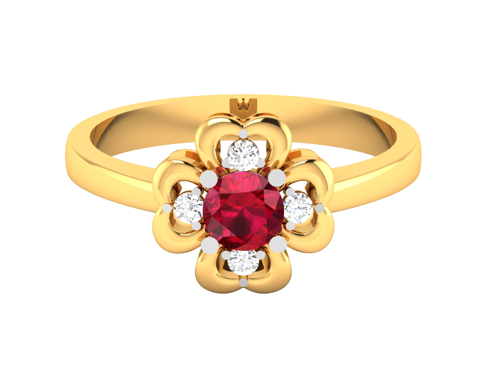 Women Ring Render 3dm STL OBJ FBX Details 3D print model_1