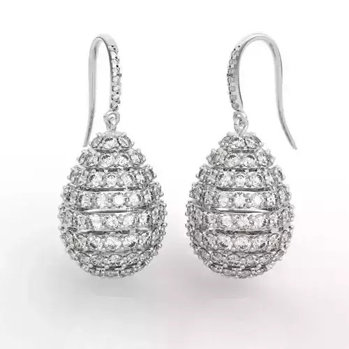 Diamond drop earrings