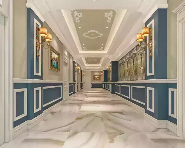 Hotel hallway
