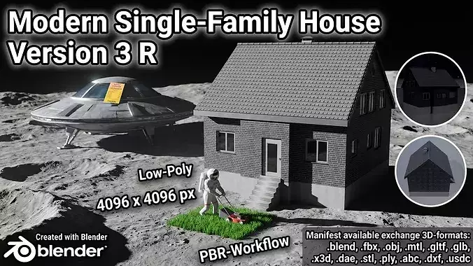 Modern single-family house version 3 R