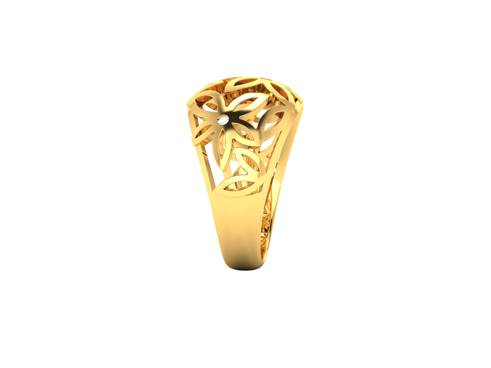 Women Ring Render 3dm STL OBJ FBX Details 3D print model_9