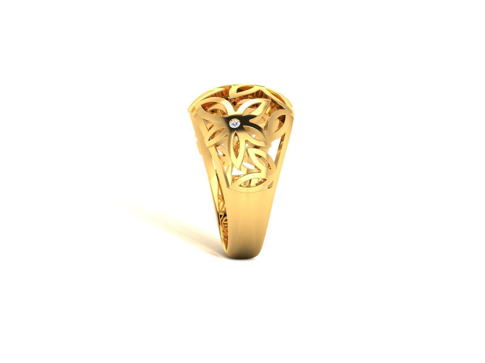 Women Ring Render 3dm STL OBJ FBX Details 3D print model_14