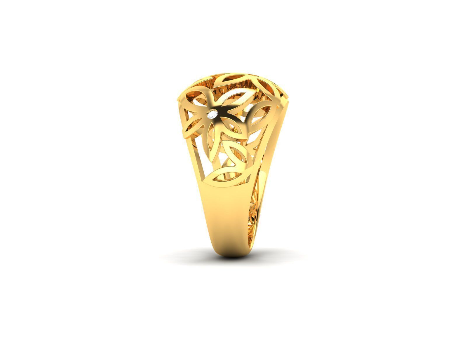 Women Ring Render 3dm STL OBJ FBX Details 3D print model_10