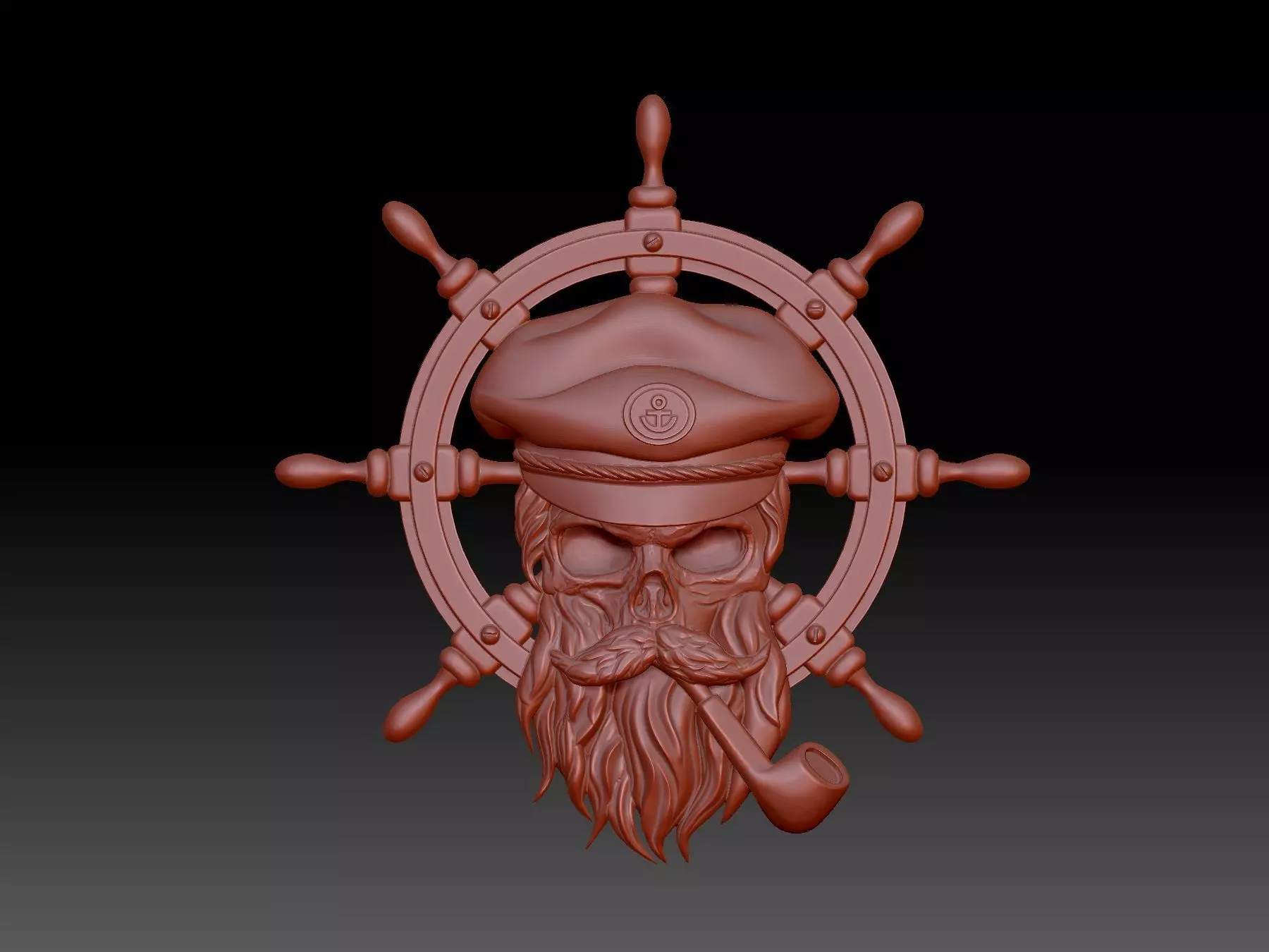 Captain Skeleton 3D print model