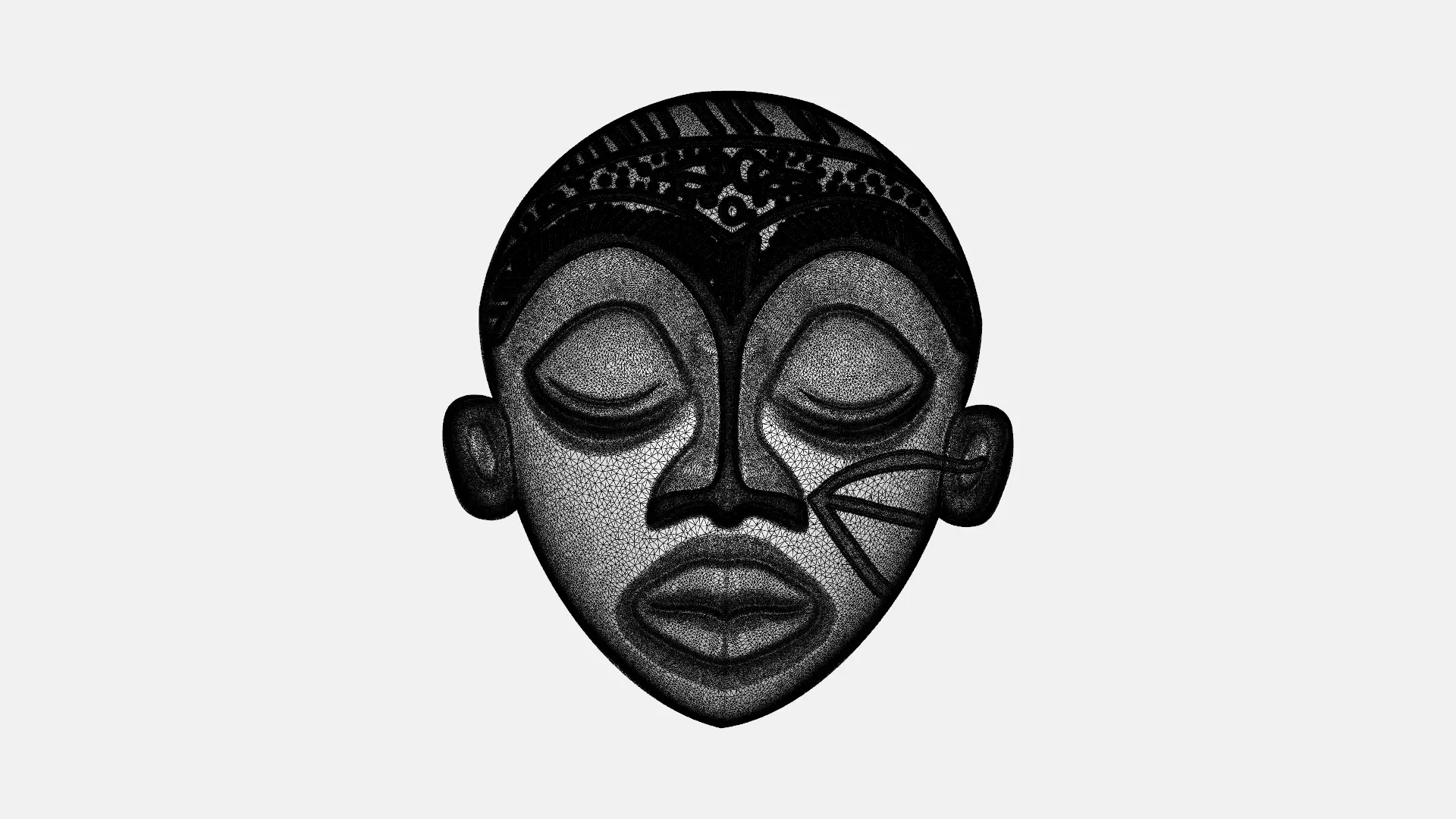 An African 3D Mask Design 3D print model