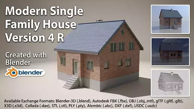 Modern single-family house version 4 R