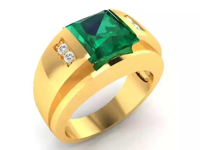 Mens Ring  Render 3dm STL OBJ FBX Details