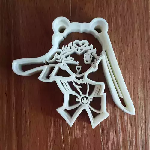 Sailormoon cookie cutter 3D print model
