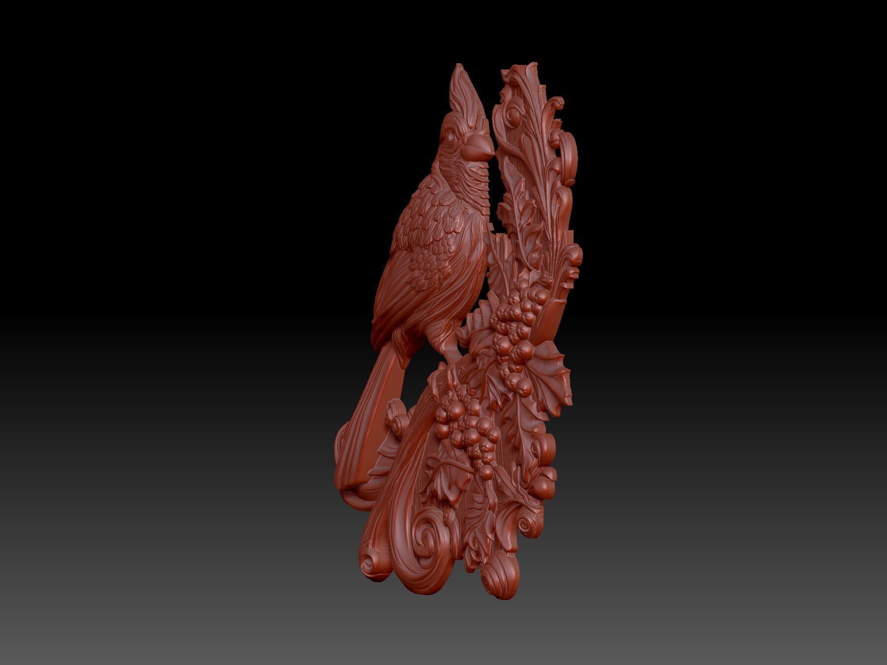 Cardinal Bird 3D print model_3