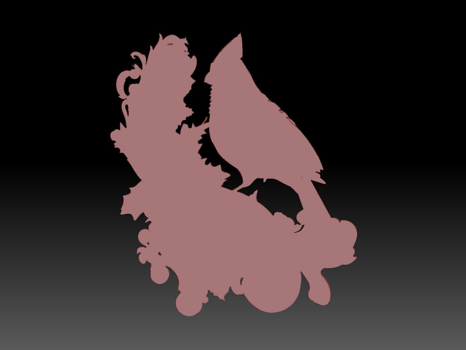 Cardinal Bird 3D print model_2