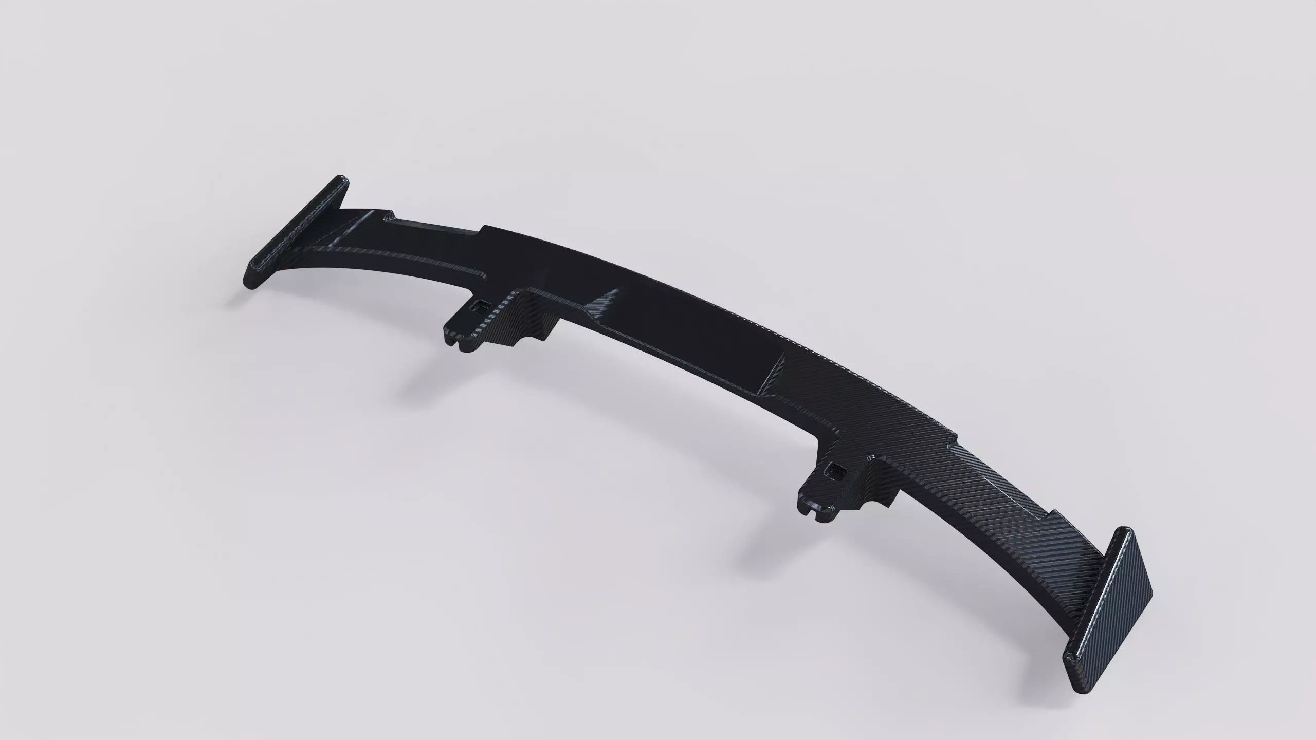 spoiler combo rear wing tuning cars 3D model