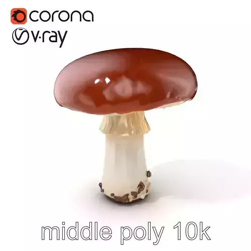 Suillus Luteus Mushroom Detailed Model Pack