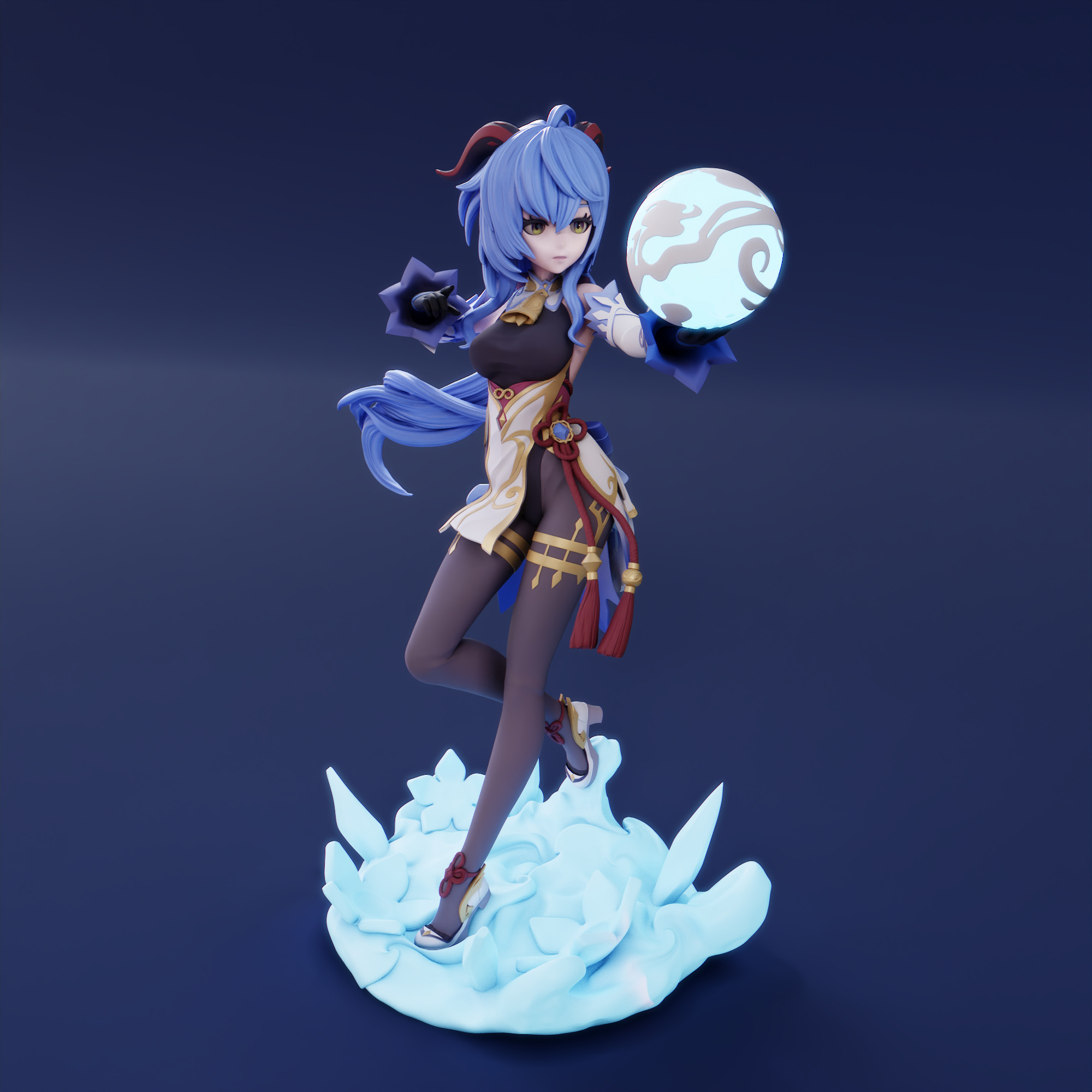 Ganyu from Genshin Impact 3D print model_1