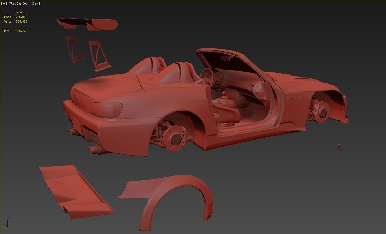 Honda S2000 Spoon Sports 3D model_15