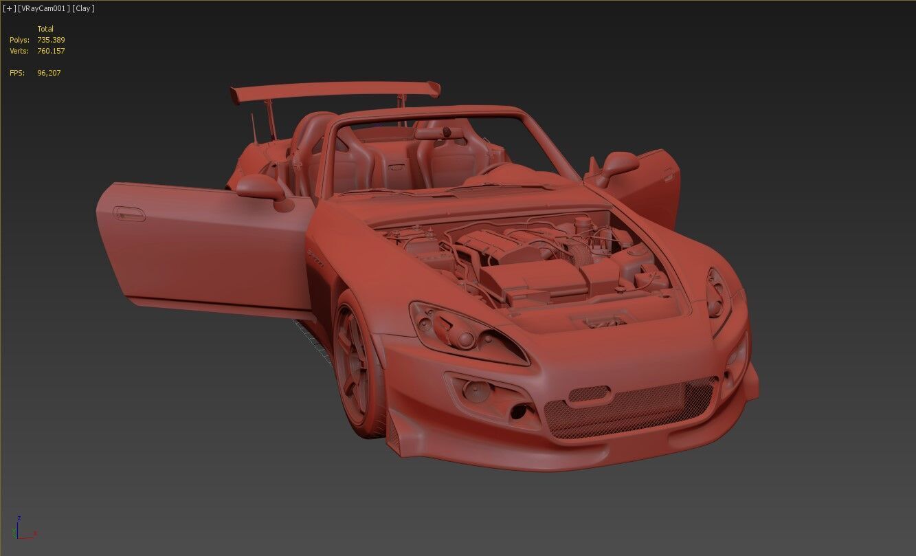Honda S2000 Spoon Sports 3D model_11