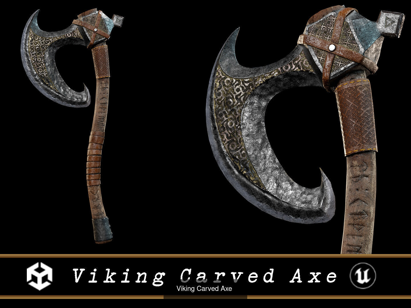 Medieval Axes Pack 3D Model Collection_6