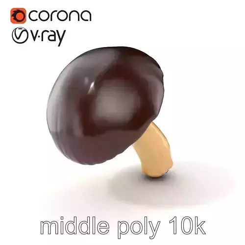 Realistic Suillus Mushroom Model Pack