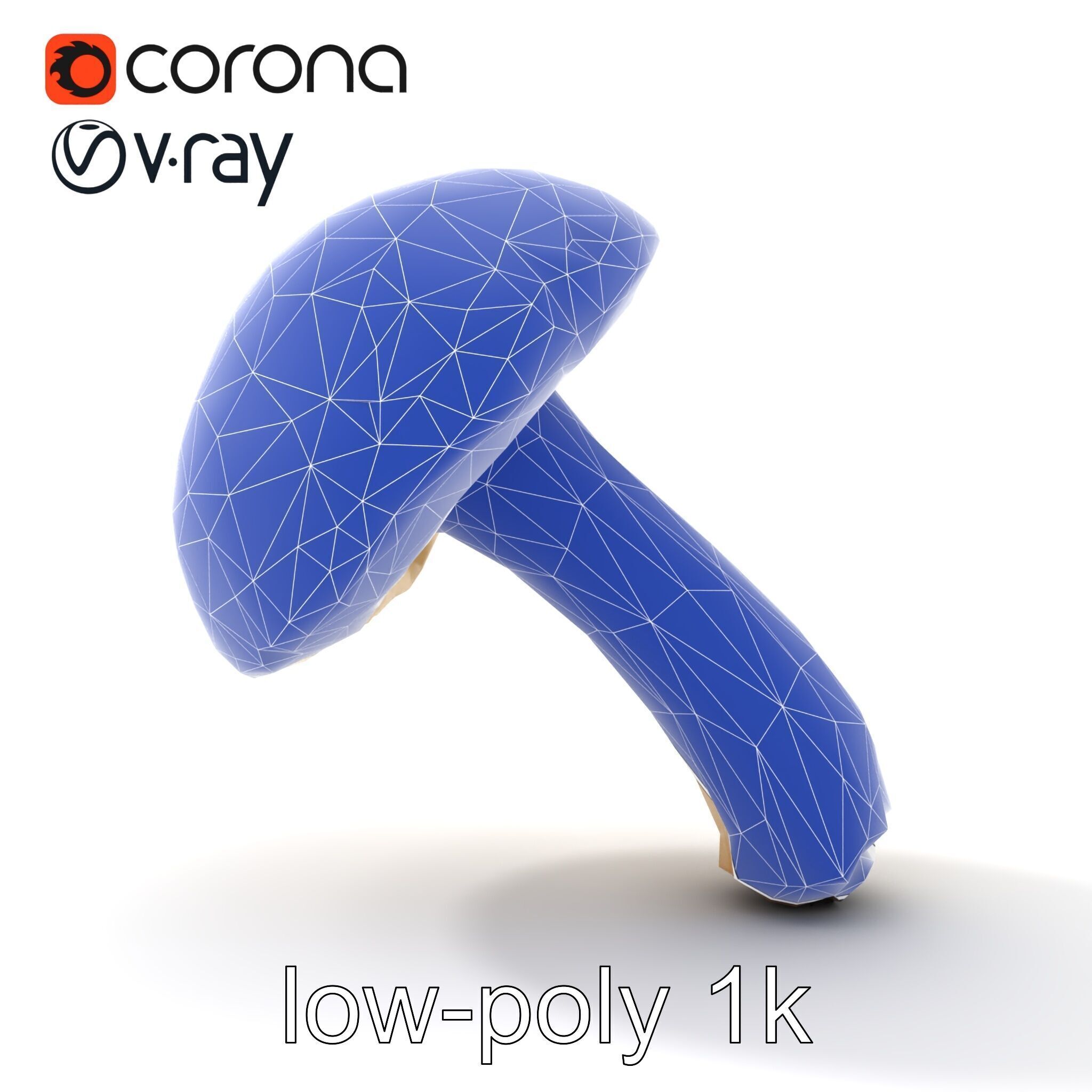 Realistic Suillus Mushroom Model Pack Low-poly 3D model_19