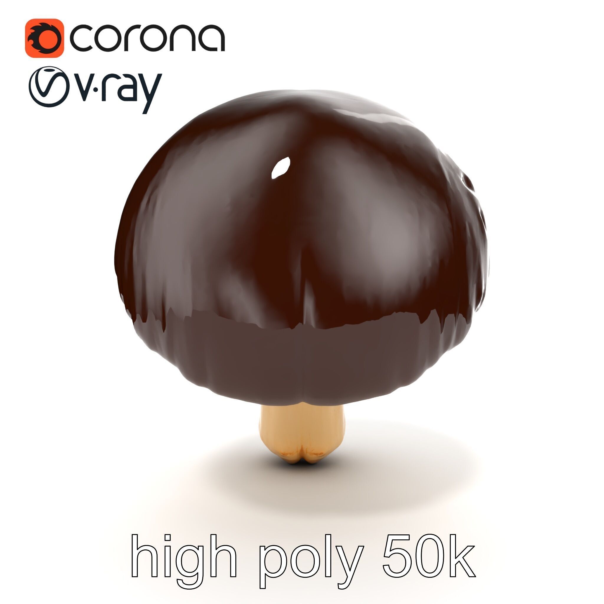 Realistic Suillus Mushroom Model Pack Low-poly 3D model_20