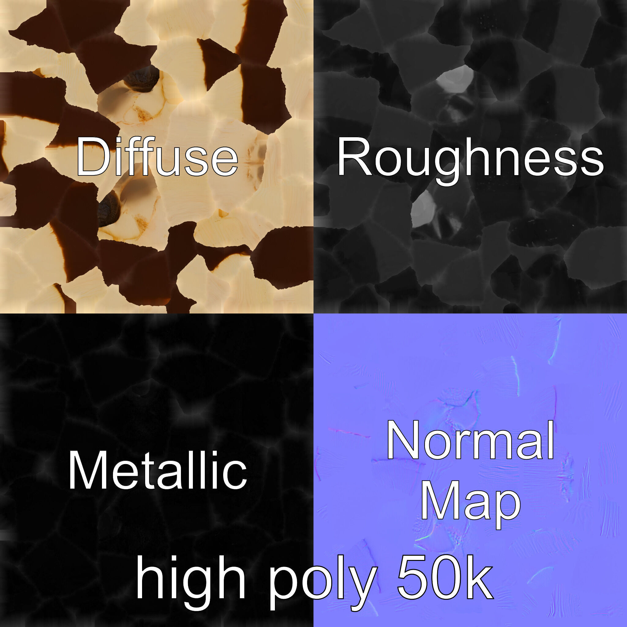 Realistic Suillus Mushroom Model Pack Low-poly 3D model_3