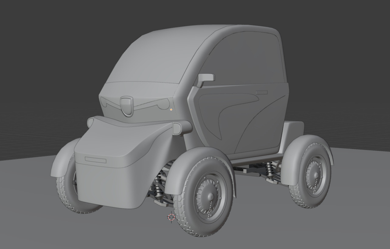 mini car 3D model_5