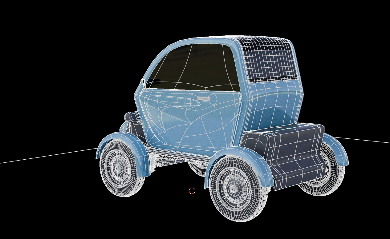 mini car 3D model_1