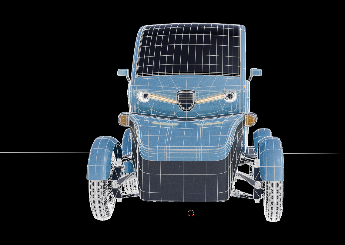 mini car 3D model_3