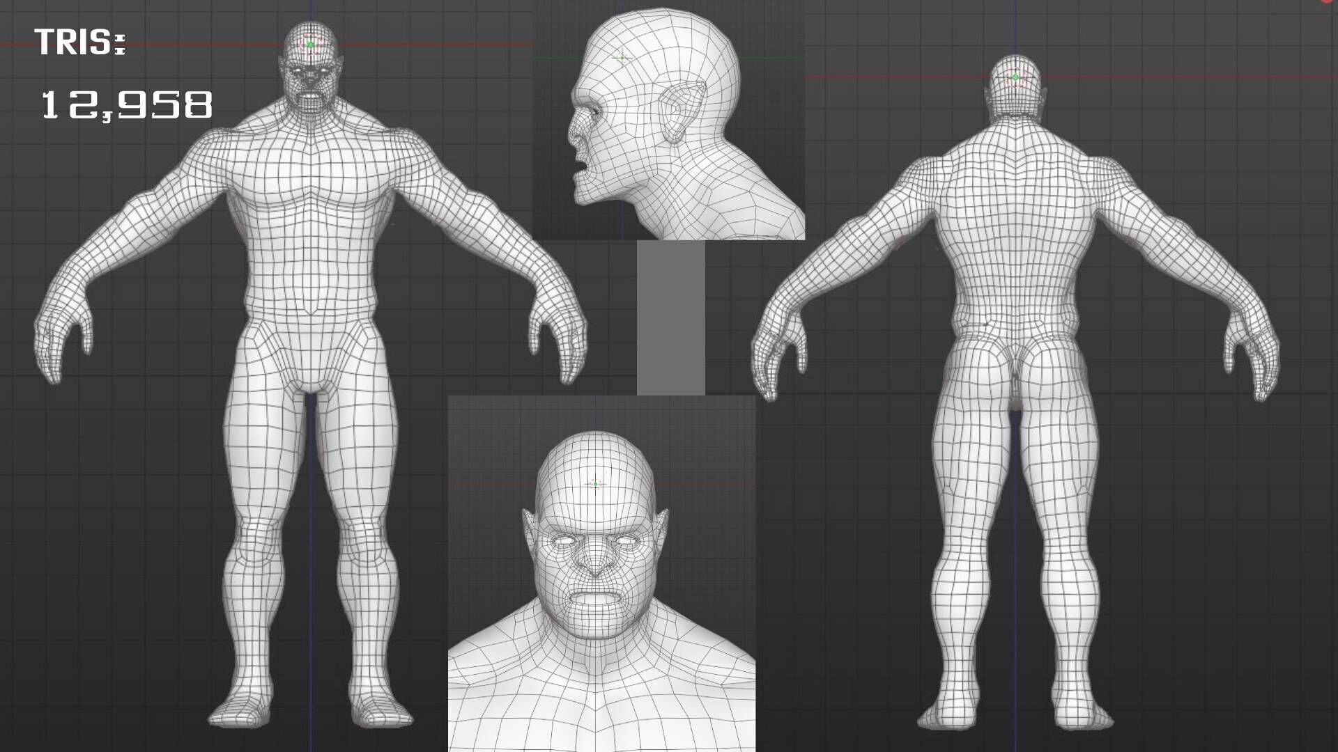 Uruk hai Low-poly 3D model_16