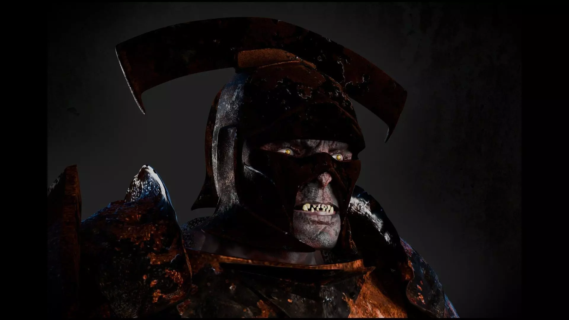 Uruk hai Low-poly 3D model_0