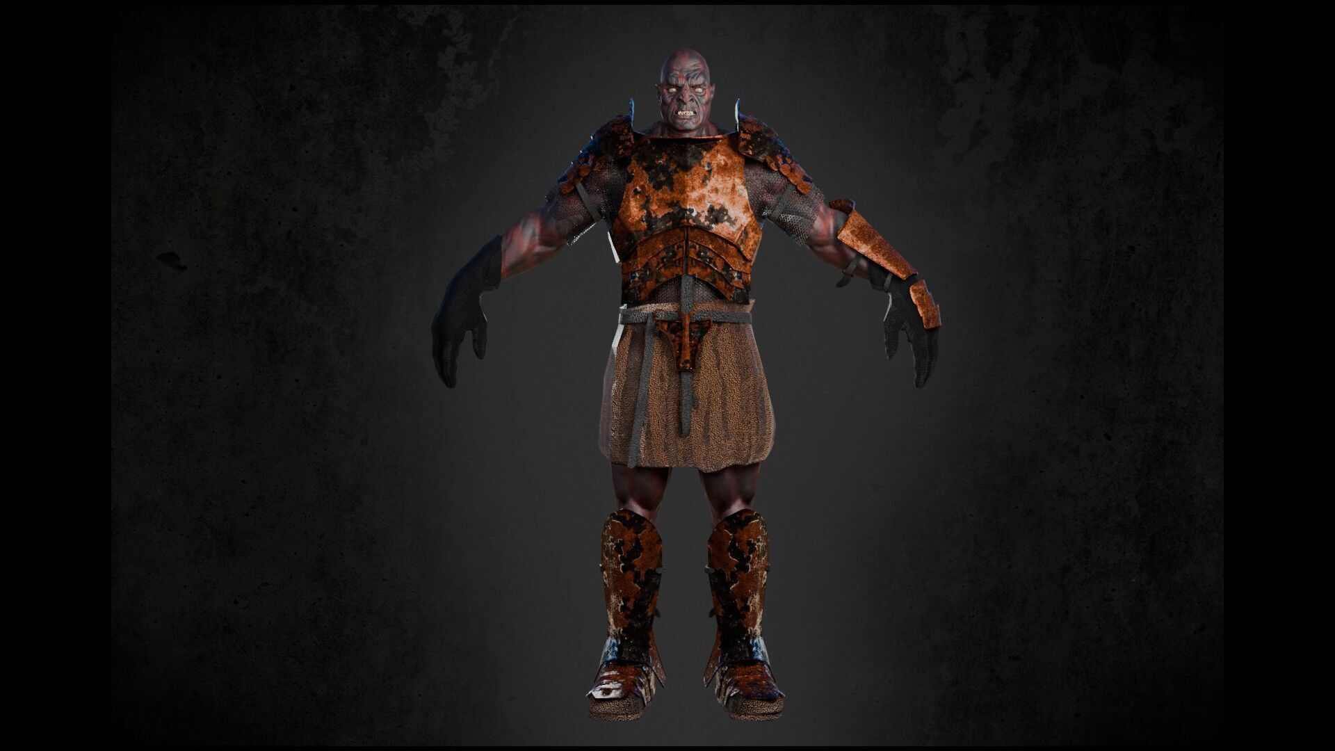 Uruk hai Low-poly 3D model_4