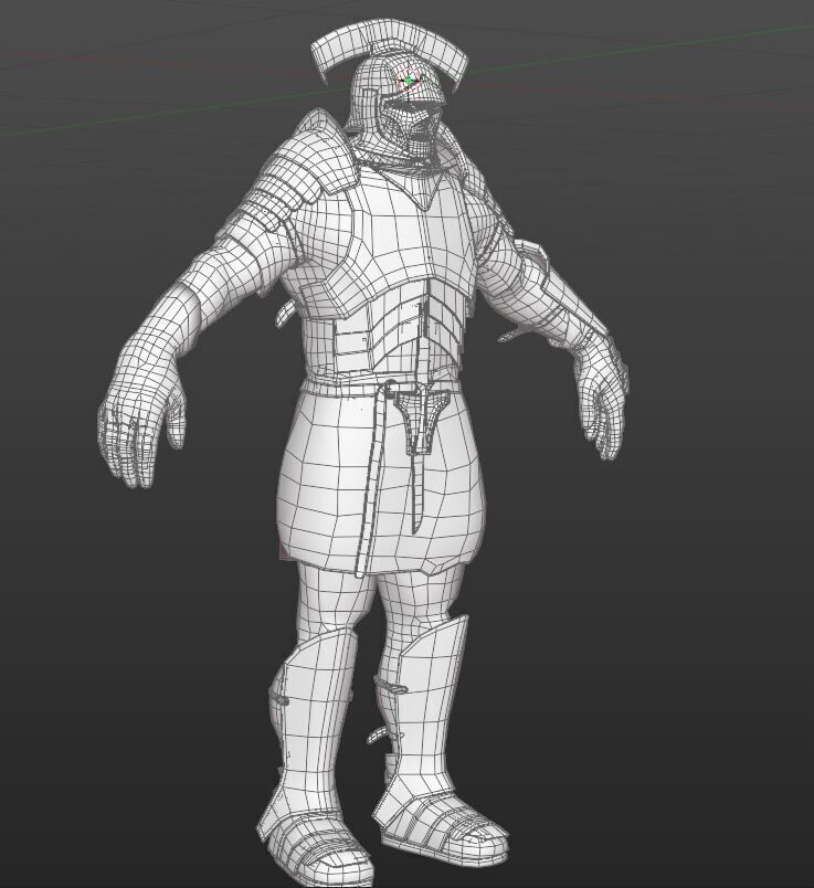 Uruk hai Low-poly 3D model_23