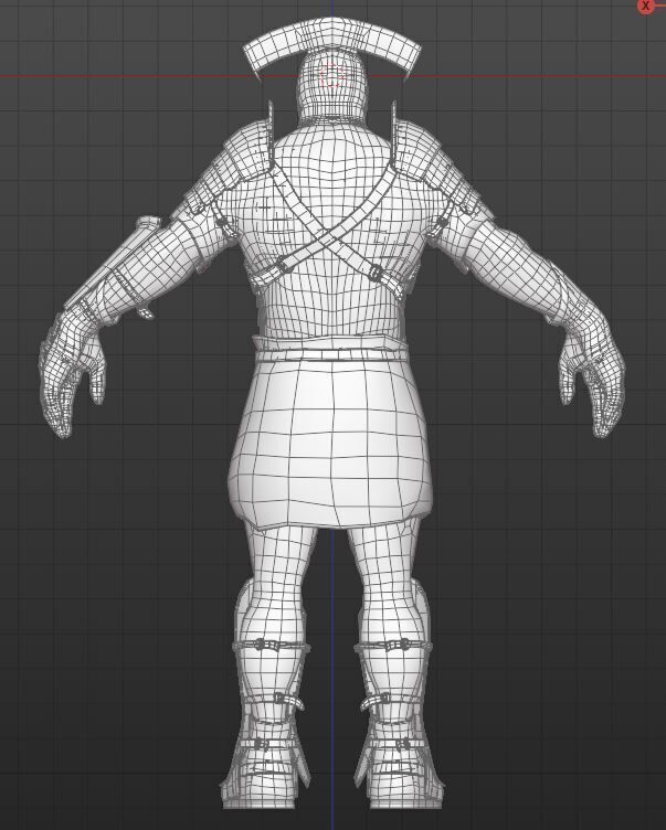 Uruk hai Low-poly 3D model_8