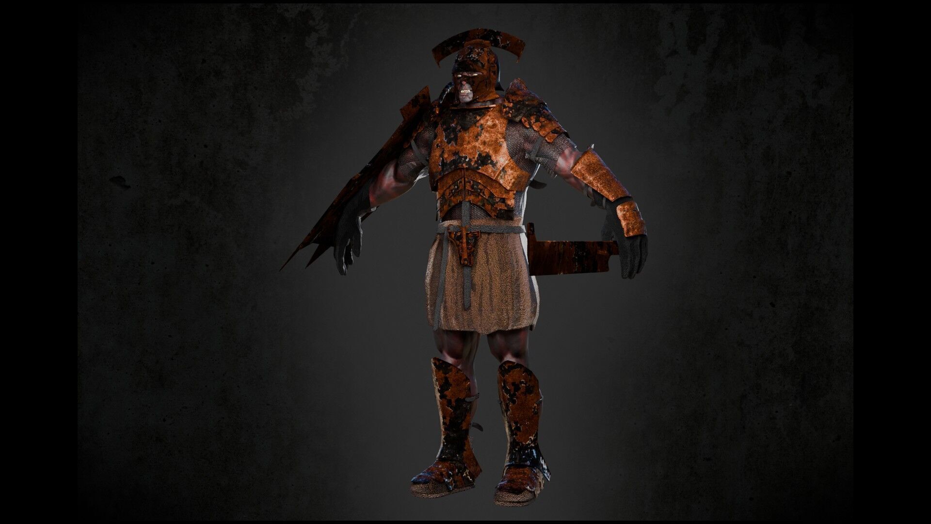 Uruk hai Low-poly 3D model_5