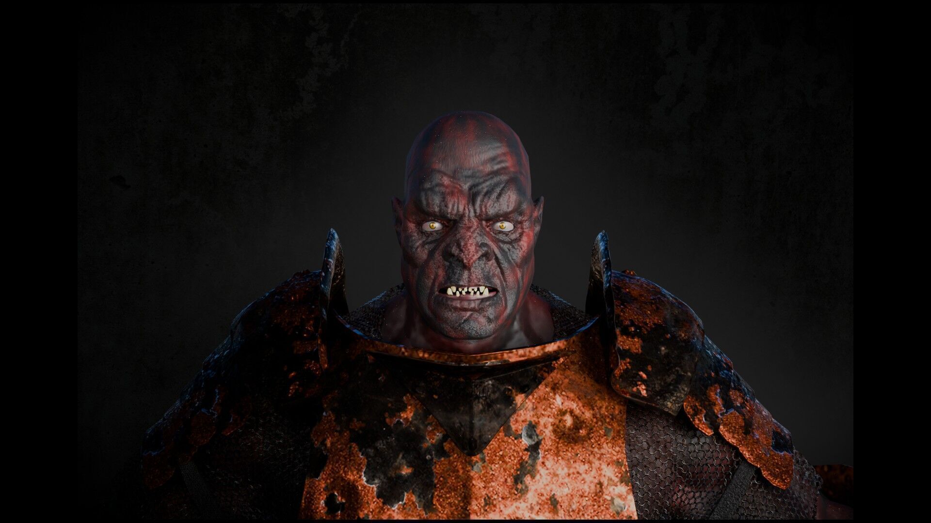 Uruk hai Low-poly 3D model_3