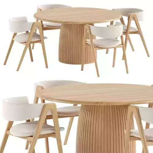 Gala Chair and Round Dining Table