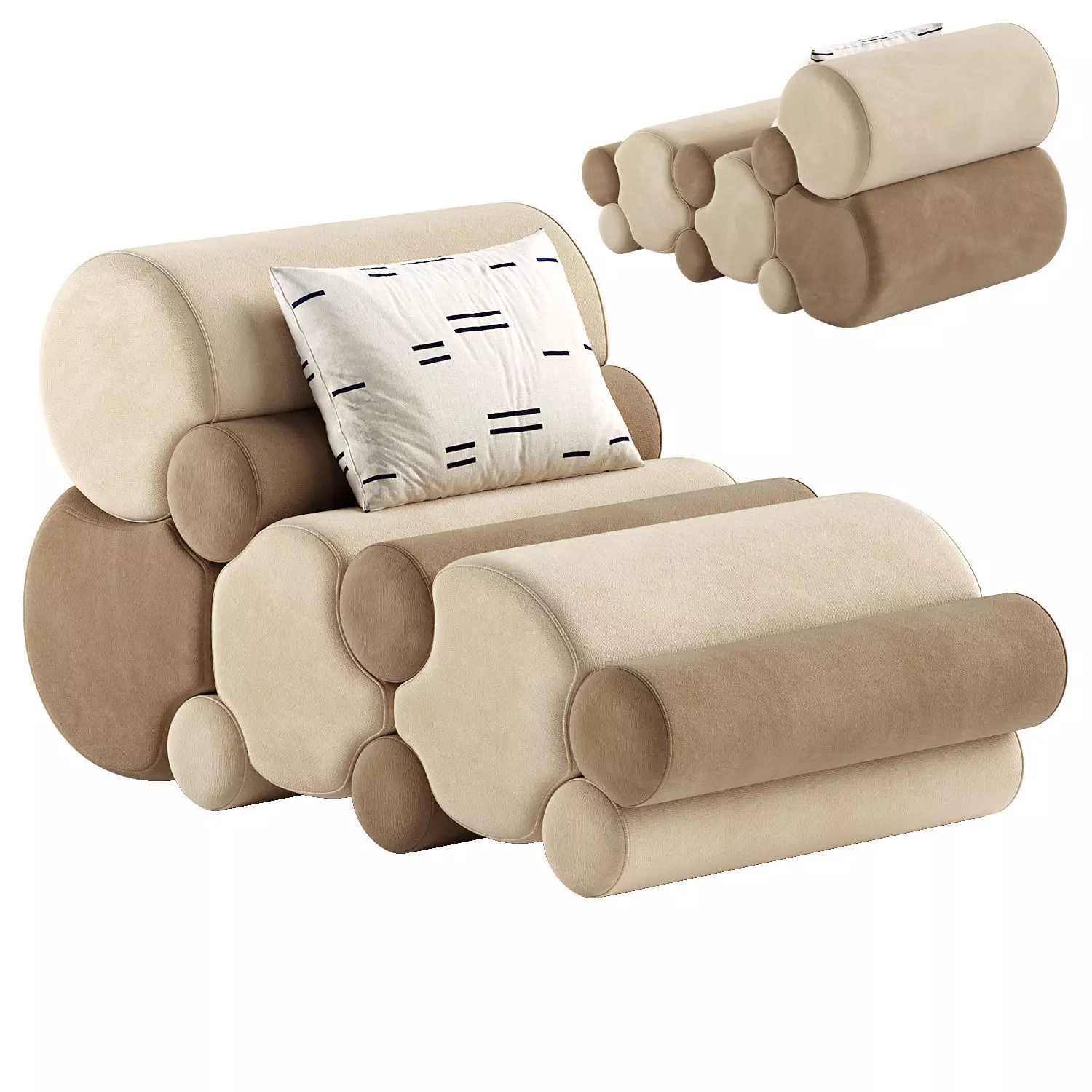 Akira lounge chair 3D model