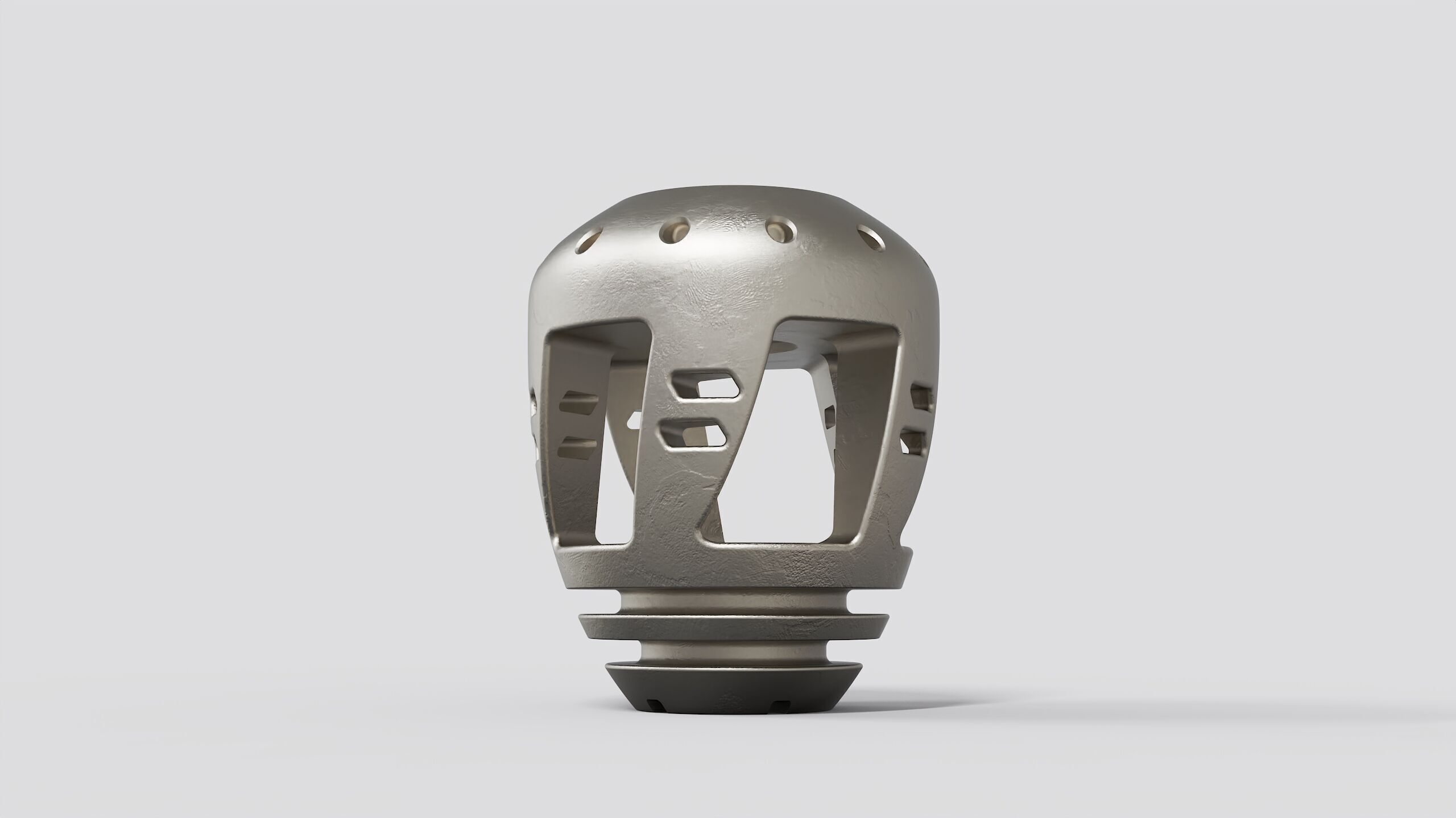 muzzle brake SGT front  3D model_2